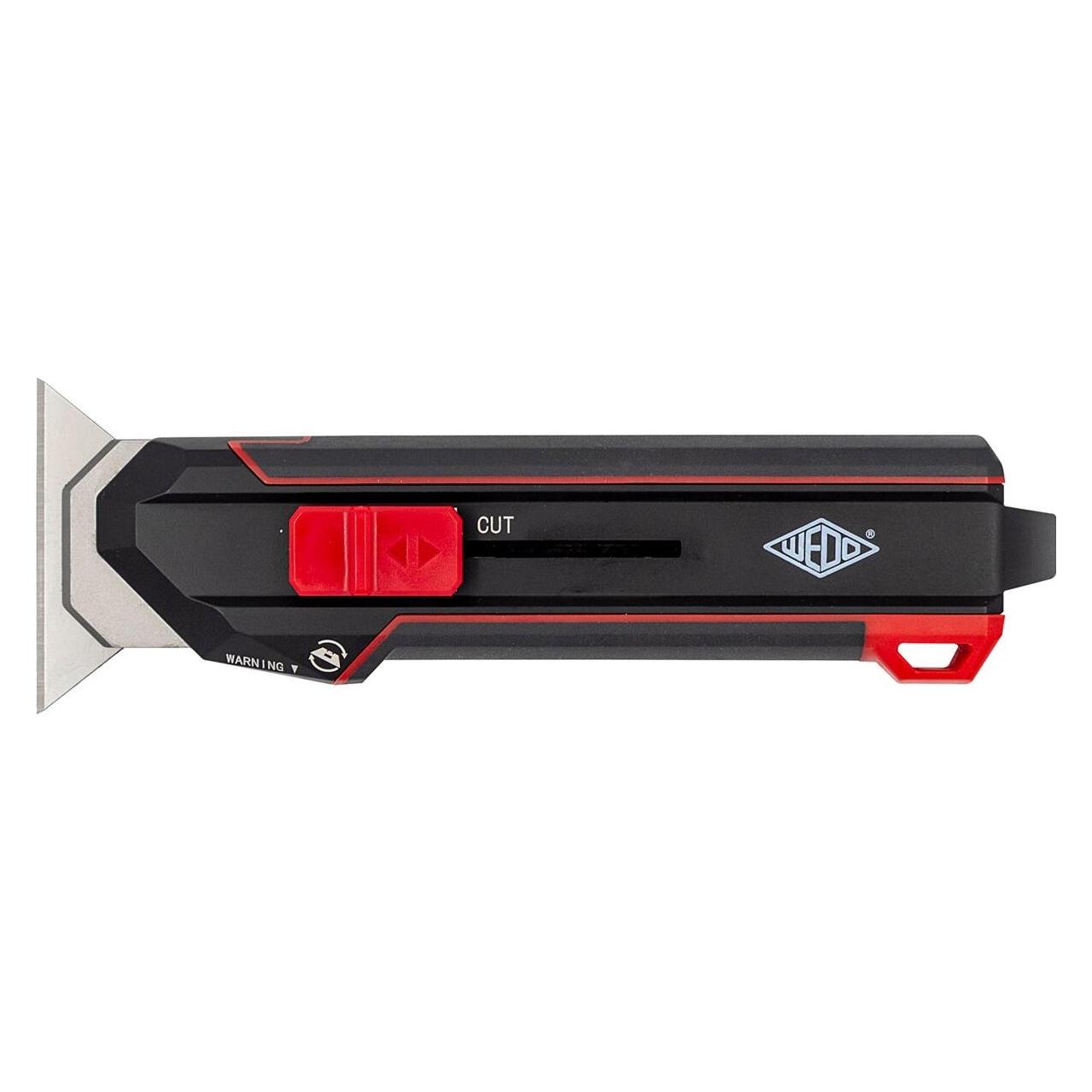 Wedo Cutter Schaber Premium mit Klingendrehfunktion sw/rt (78822)