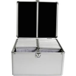 MediaRange CD Koffer 300 CDs/DVDs/Blu-rays Aluminium Silber 1 St. (B x H x T) 30.1 x 18 x 26.5 cm BOX76