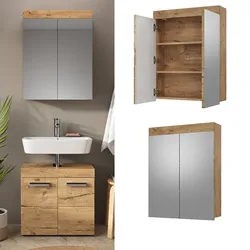 Vicco Spiegelschrank Badspiegel Wandspiegel Luna Spiegel Badezimmer Badschrank