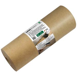 UPM Abdeckpapier Protect 50 , Rolle, 22,5 cm x 50 m, braun, 50 g/m², selbstklebend