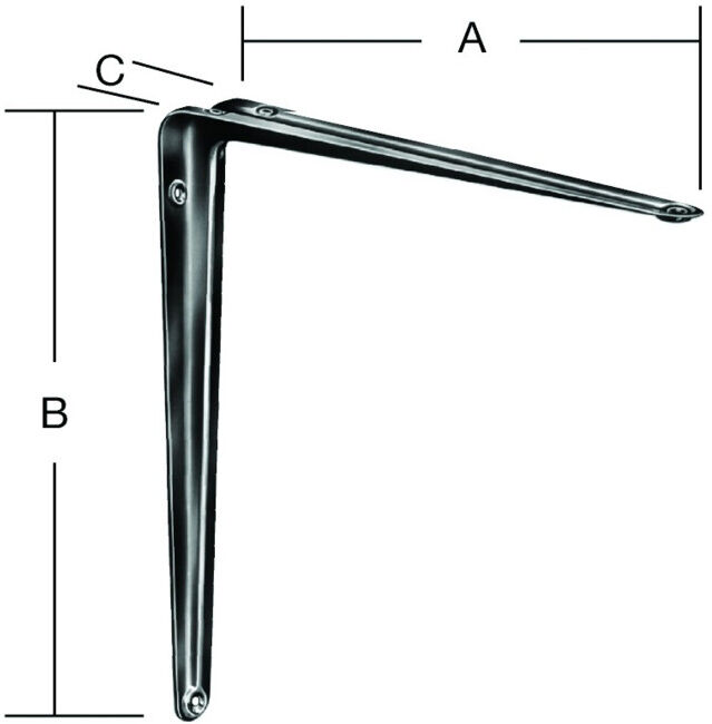 VORMANN Console L150xP125mm tôle d'acier, marron, revêtue (000150125LB)