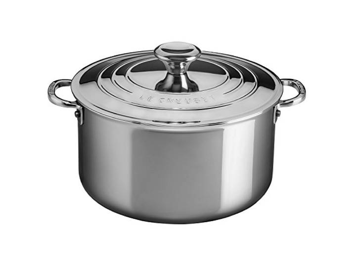 Le Creuset Signature Fleischtopf mit Deckel, Ø 24 cm, 3-ply PLUS Edelstahl