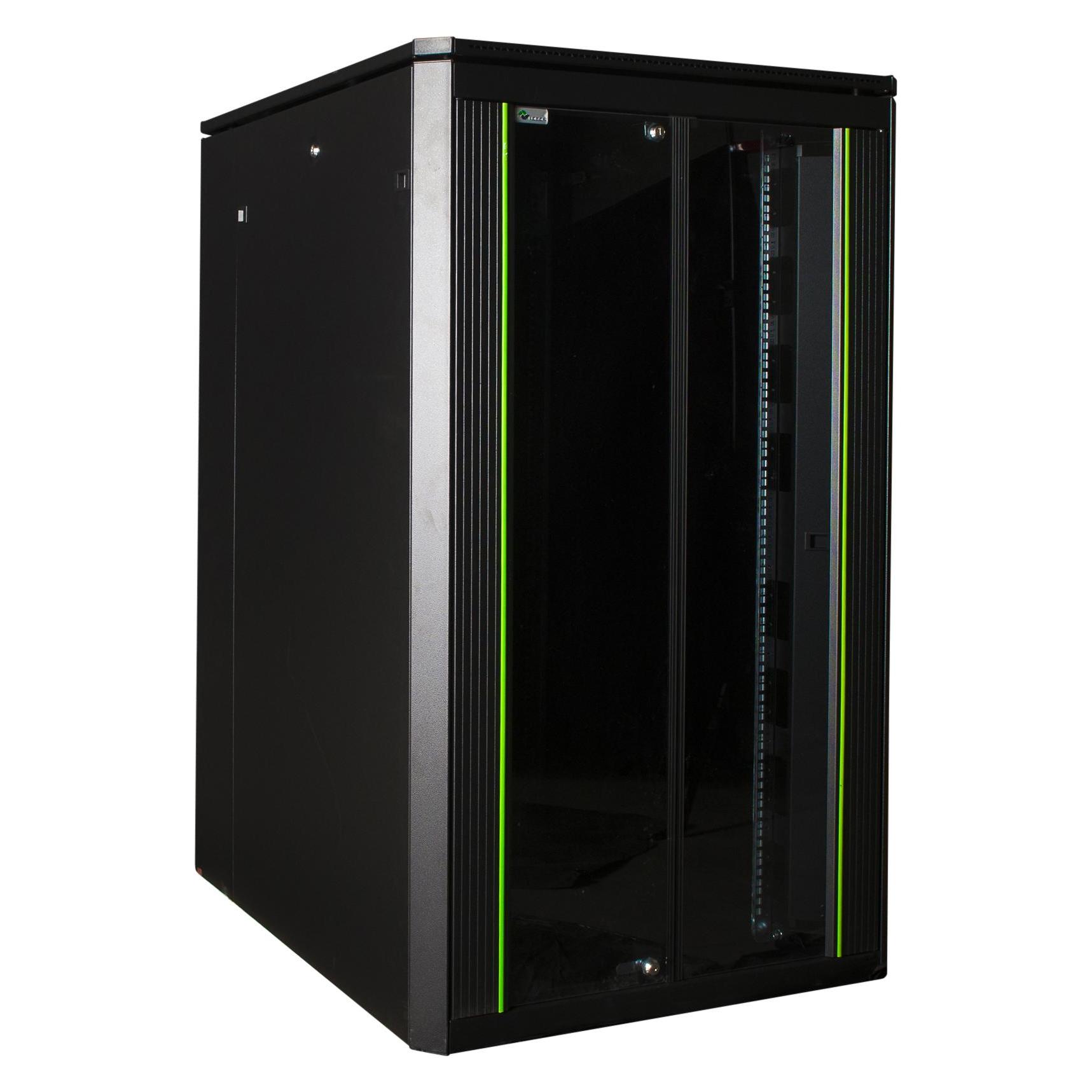 Logon RDL26U81BL Vrijstaande rek 26U 600kg Zwart rack (26 HE, 19 Zoll Rack) (RDL26U81BL)