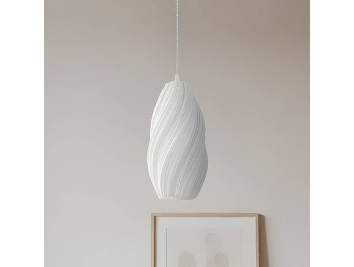 Nuvia Pendelleuchte Ø 15,5 cm weiß - Lindby - Wohnzimmer - Modern - Kunststoff - Einflammig