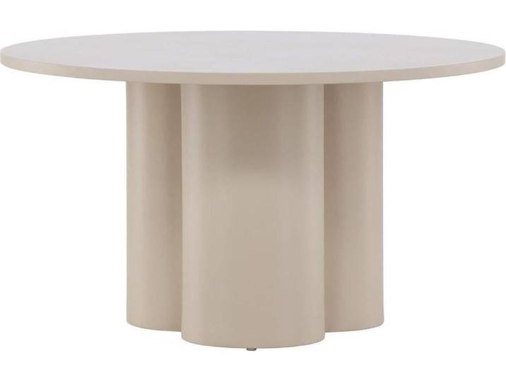 Olivia table basse Ø80cm beige.