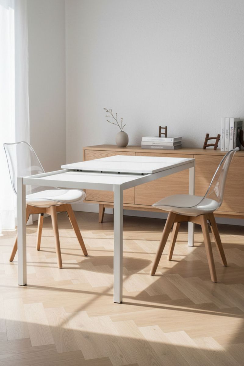 RegalosMiguel Mesa Dino Extensible 120-180 cm - Blanco