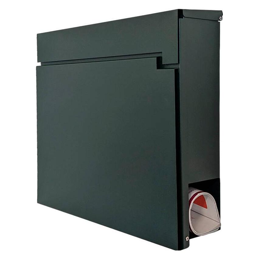 SafePost 810 Design-Briefkasten grün RAL6009 matt (881004)