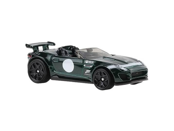 Hot Wheels FORZA HORIZON De Cast Modelauto '15 Jaguar F-TYPE PROJECT 7 schaal 1:64 - lengte 7 cm HLK27