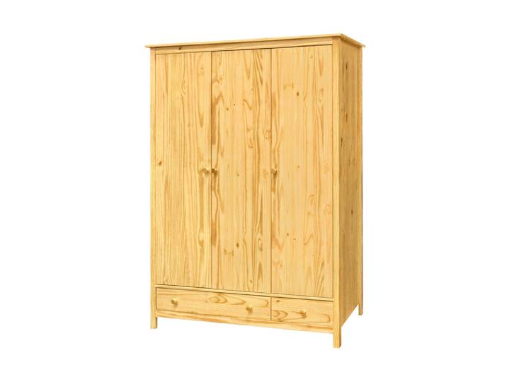 Kleiderschrank, 144×190×58 cm, Viel Stauraum, Klassisch & Modern, Möbilia