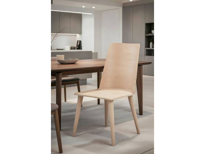 Xlmoebel Esszimmerstuhl Moderner Holzstuhl im minimalistischen Design für Küche und Esszi, Made in Europa