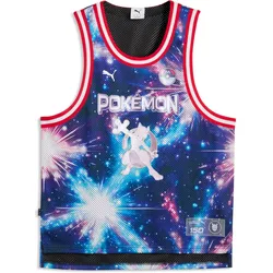 Puma, Herren, Sportshirt, Pokemon X Hoops Mewtwo Jersey (M), Schwarz