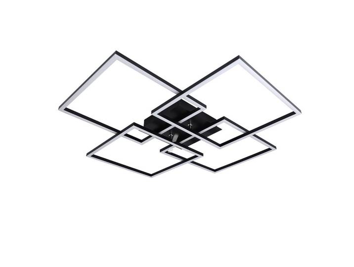 Nettlife Led-Deckenleuchte Galloway 72.4/72.4/7.3 cm, Schwarz, Metall, LED integrated, 72.4x7.3x72.4 cm, Lampen & Leuchten, Innenbeleuchtung, Deckenleuchten, Deckenleuchten