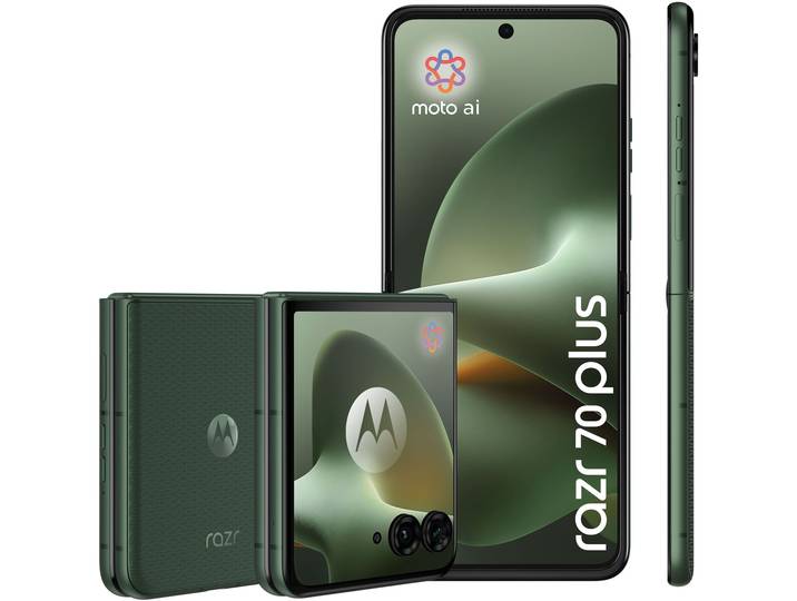 MOTOROLA Smartphone razr 70 plus , Energieeffizienz: A, pantone mountain view, 512 GB, Mobiltelefone, Smartphone