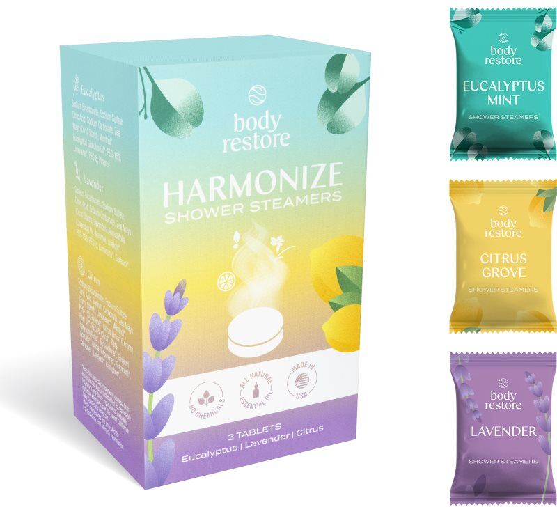 Body Restore Harmonize Shower Steamers galets de douche mix 3 pcs