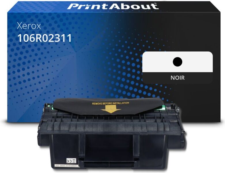 PrintAbout Toner compatible Xerox 106R02311 - Noir Noir