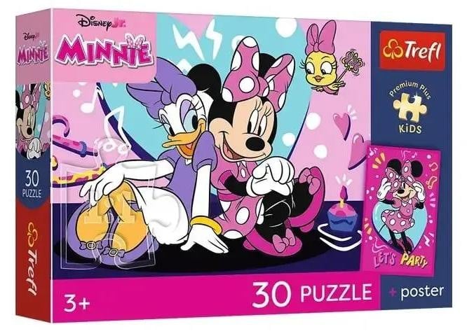 Trefl Disney Minnie Mouse Puzzel met 30 stukjes en poster