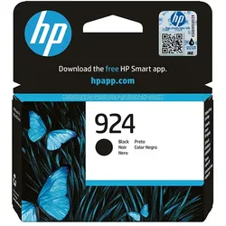 HP 924 (4K0U6NE#301) - Tintenpatrone, black (schwarz)