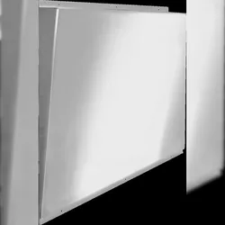 KWC Spiegel, HEAVY DUTY, Edelstahl, 460x531x62 mm, Schräg, Sichtb. Bef