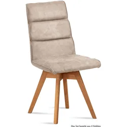 ESSZIMMERSTUHL drehbar (4er-Set) Doris 47x92x60 Eiche geölt/Natur