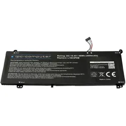 IPC ipc-computer Notebook-Akku Akku L19C4PDB REPLACE 15.40 V 3000 mAh IPC-Computer (3000 mAh), Notebook Akku, Schwarz