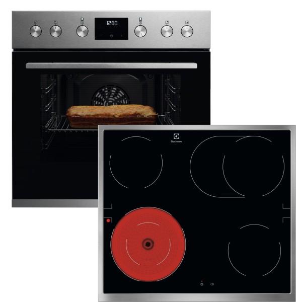 Electrolux ELXH3X1 Einbau-Herd-Set KEFGH40BX + LRD64062XK, 60 cm, edelstahl