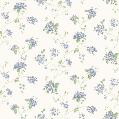Galerie Wallcoverings Miniatures 3 Lilac Floral Trail Vinyl on Non-woven Matte Wallpaper Roll