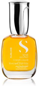 Alfaparf Milano Semi di Lino Sublime Cristalli óleo hidratante para cabelo brilhante e macio 15 ml. Semi di Lino Sublime Cristalli