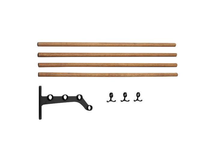 Essem Design Extension d étagère à chapeaux Nostalgi 291 100 cm Bambou-noir'