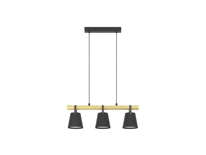 EGLO BOYLE LONG TABLE 3XE27 L780 SCHWARZ/NATUR FSC