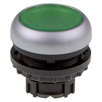 Eaton Pushbutton Illum Flush Green Button (M22-DL-G)