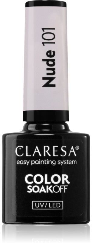 Claresa SoakOff UV/LED Color Nude gel nail polish shade 101 5 g