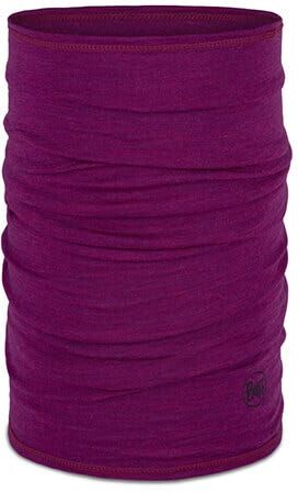 Buff Merino Lightweight Solid Magenta Tubular Neckwear