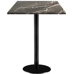 RestooTab - Stehtisch Rome 60x60cm Dekor Marmor royal