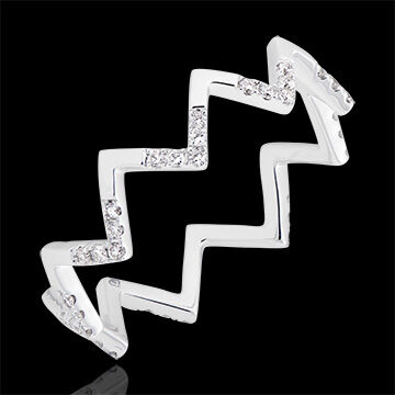 Edenly Ring Joe - 375er WeiÃŸgold und Diamanten