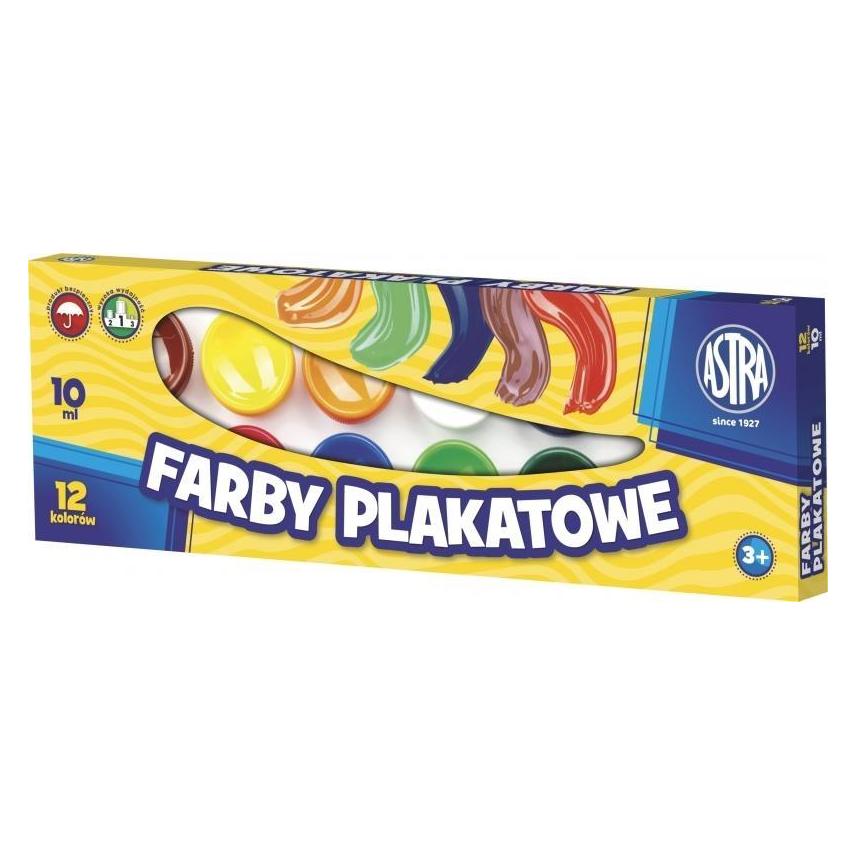 Astra Plakatfarben 12 Farben 10 ml (10 ml) (WIKR-000915)