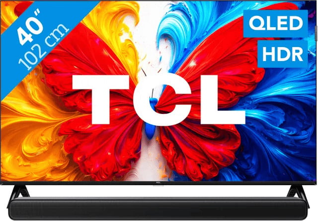 TCL 40 inch QLED S5L 4K TV (2026) met TCL S45H 2.0 Soundbar