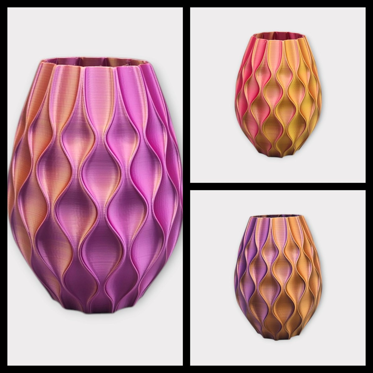Layerzz Trendy Vaas Granaat - Meerkleurig Goud Paars Roze