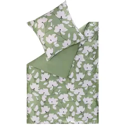 SCHÖNER WOHNEN-Kollektion Bettwäsche Fleur 135 x 200 cm Satin Grün