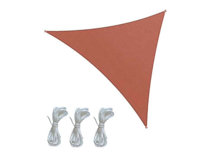 Mobili Rebecca Sonnensegel Rot 500/500/1 cm, Kunststoff, Dreieckig, 500x500 cm, Sonnenschutz, Sonnenschirme
