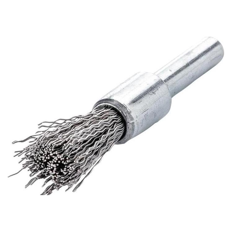 Lessmann Pinselbürste Ø 12 mm lang 60 mm Stahldraht rostfrei (451361)