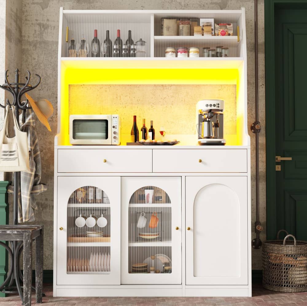REDOM Buffet haut en mdf et panneaux de particules blanc 120x40x180 cm Blanc 120x180x40cm