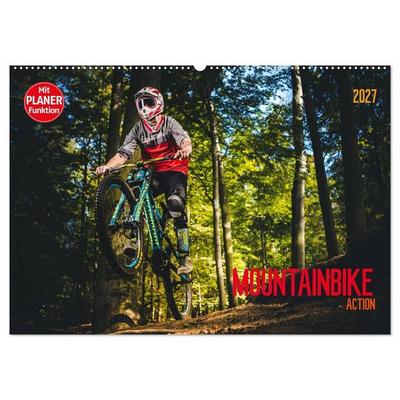 Mountainbike Action (Wandkalender 2027 DIN A2 quer), CALVENDO Monatskalender