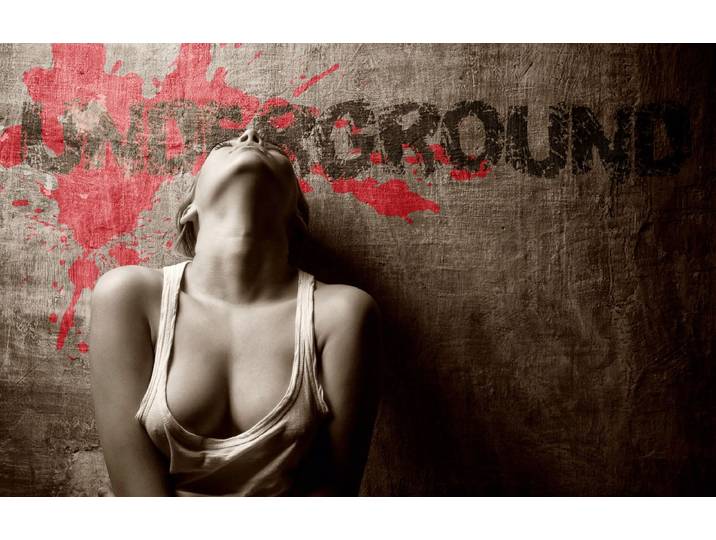 Fototapete PAPERMOON Frau Fotografie , bunt, B:3,5m L:2,6m, Vlies, Tapeten, Fototapete