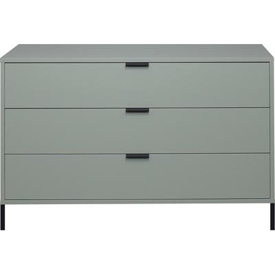 Kommode MÄUSBACHER "Bonnie", grün (pine grün matt), B:19cm H:80cm T:45cm, Holzwerkstoff, Sideboards, Kommode, Kommode mit Quadratgestell