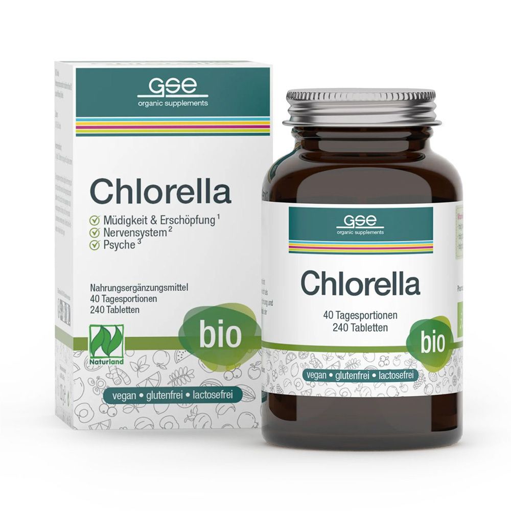 GSE Chlorella 500 mg Bio Naturland Tabletten 240 St