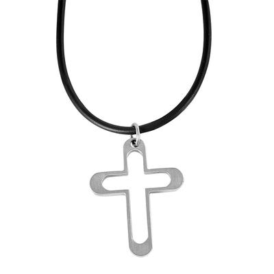 Kette ohne Anhänger ADELIA´S "Halskette aus Kautschuk 50 cm", silber (schwarz), Halsketten, Damen, 50cm, Kautschuk, Eine schöne Geschenkidee für jeden Anlass