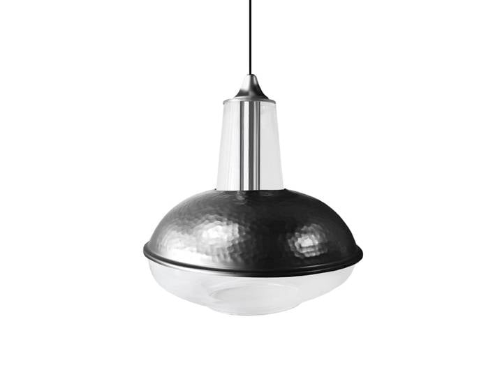 Suspension métal cable Pyramide crhoméD30cm