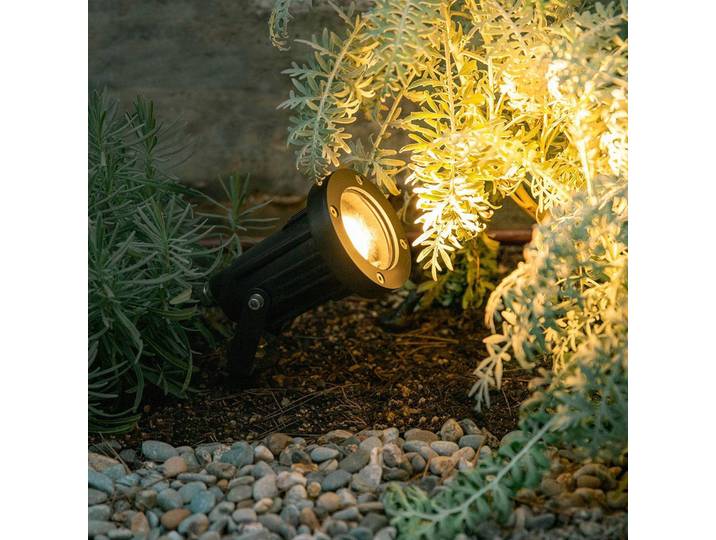 LEDS-C4 Robuster, schwenkbarer Außenstrahler Helio schwarz, schwarz, Aluminium, Wandstrahler