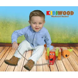 Jamara e.K. JAMARA-460705-Holzspielzeug Kidiwood Nachzieh Dackel