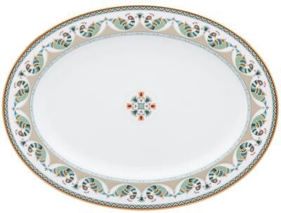"Noritake Serene Garden Oval Platter, 16"""